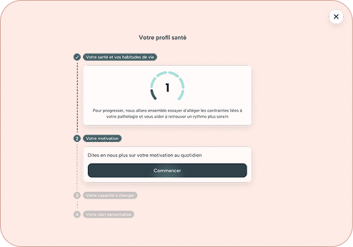 Interface d’analyse des risques santé